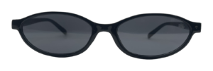 Óculos de Sol Breu Oval Fino Preto Lente Fumê
