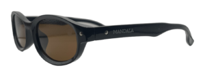 Óculos de Sol Cacau Oval Preto Lente Marrom