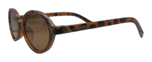 Óculos de Sol Canela Oval Tartaruga Lente Marrom