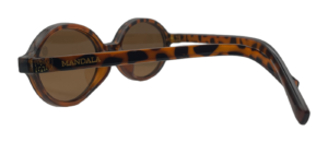 Óculos de Sol Canela Oval Tartaruga Lente Marrom
