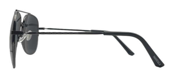 Óculos de Sol Gavião Aviador Metal Preto Lente Fumê
