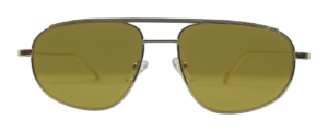 Óculos de Sol Girassol Aviador Metal Dourado Lente Amarela