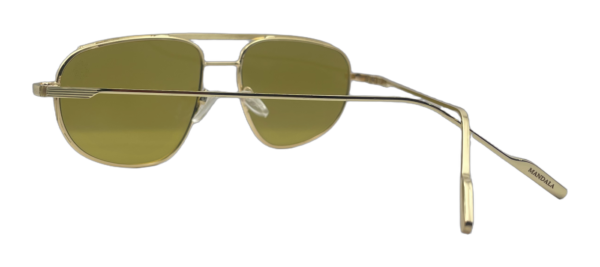 Óculos de Sol Girassol Aviador Metal Dourado Lente Amarela