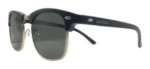 Óculos de Sol Jade Clubmaster Preto e Dourado Lente Verde