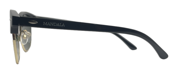 Óculos de Sol Jade Clubmaster Preto e Dourado Lente Verde
