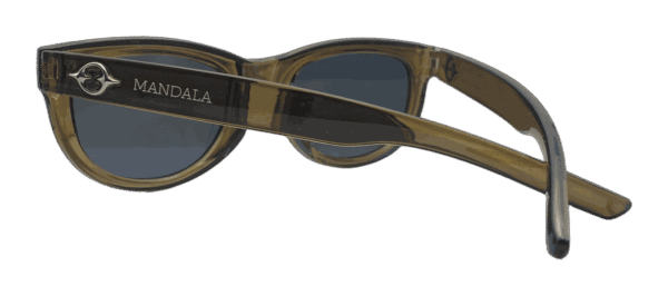 Óculos de Sol Mata Gatinho Oval Verde Transparente Lente Fumê
