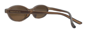 Óculos de Sol Mel Oval Caramelo Transparente Lente Marrom